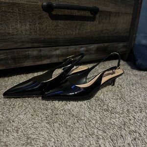 Elegant Black Slingback Heels